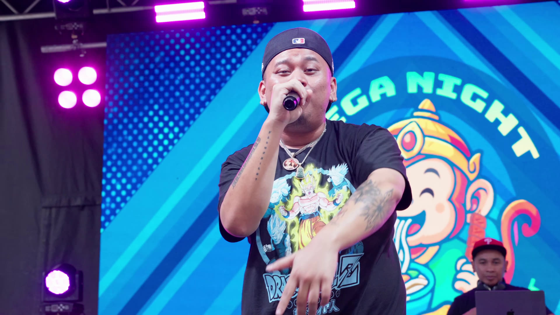 Performer on the Mega Night Market stage